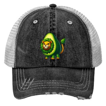 Discover Avocado Lion Trucker Hats