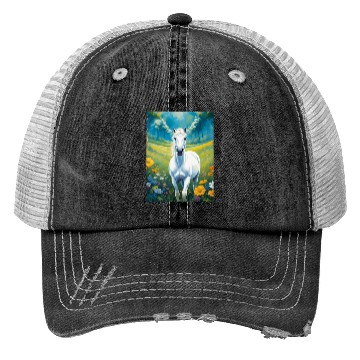 Discover White horse Trucker Hats