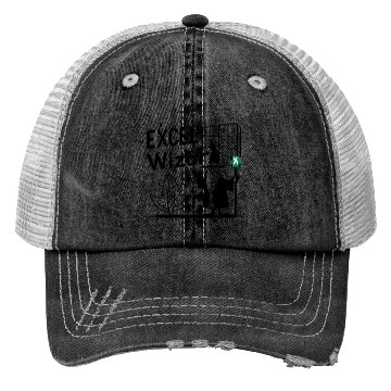 Discover excel wizad funny accountant, bookkeeper and audit Trucker Hats