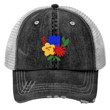Discover Colorful Flower For Spring Trucker Hats