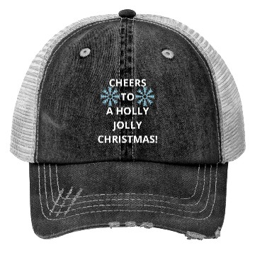 Discover Cheers to a Holly Jolly Christmas! Trucker Hats