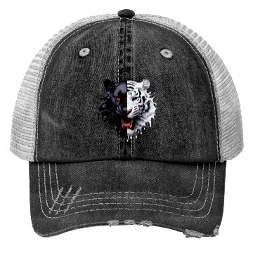Discover 3D realistic black panther & Leopart Design Trucker Hats