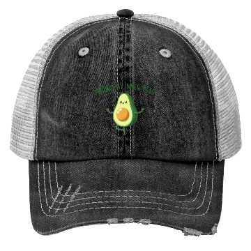 Discover Avocado Yoga - Finding My Inner 'Peas' Design Trucker Hats