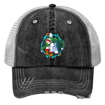 Discover The Snowman Is Ready For Attack Trucker Hats