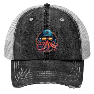 Discover Rapper Octopus Trucker Hats