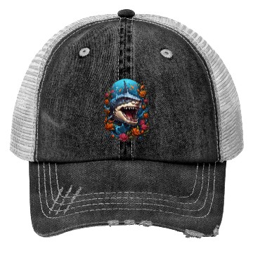 Discover great shark Trucker Hats