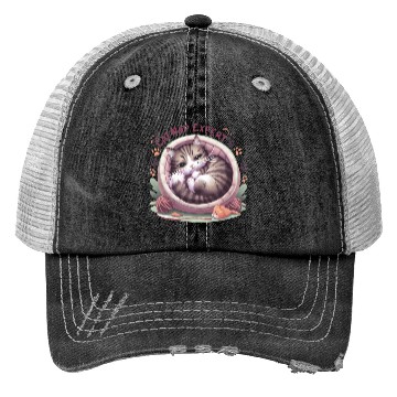 Discover Cat Nap Expert - Funny Cat Outfit! Trucker Hats
