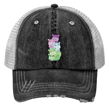 Discover Toric Flag Pride Lgbtq Cute Hippo Trucker Hats