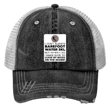 Discover Barefoot Water Skiing Extreme Sports Barefooting Trucker Hats