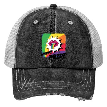 Discover Rainbow Connection Embrace ,Happy Pride Trucker Hats