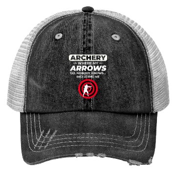 Discover Archery Targets Archer Bullseye Shooting Sport Trucker Hats