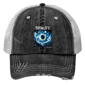 Discover Solar Eclipse 2024 Totality April 8th Astronomy Trucker Hats