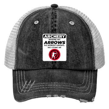 Discover Archery Targets Archer Bullseye Shooting Sport Trucker Hats