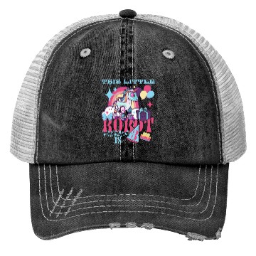 Discover This Little Robot Is 3 Funny Unicorn Robotics Trucker Hats