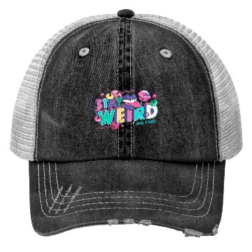 Discover Stay Weird Trucker Hats