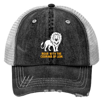 Discover Alpha Roar Nature Lover Animal King Lion Trucker Hats