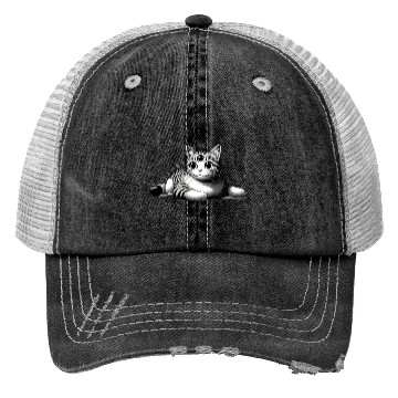 Discover Three-Eyed Cat Enigma: A Mystical Japanese Marvel Trucker Hats
