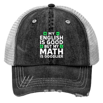 Discover Funny Math Teacher Mathematician Trucker Hats