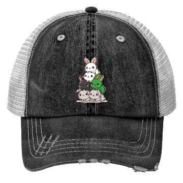 Discover Bunnies Demiromantik Flag Pride Month Cute Bunny Trucker Hats