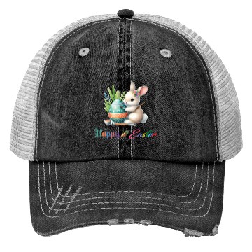 Discover Happy Easter 01 Trucker Hats