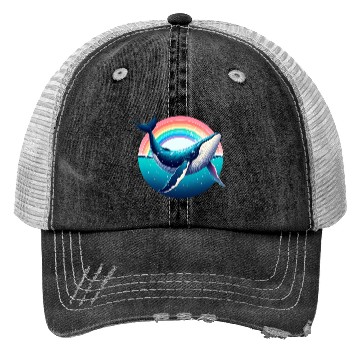 Discover Vintage Whale Trucker Hats