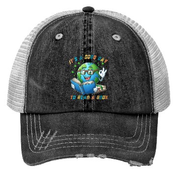 Discover It's a Good Day to Read a Book World Book Day 2024 Trucker Hats