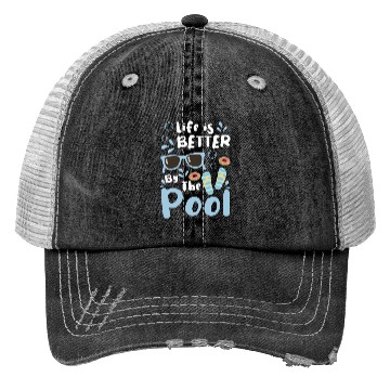 Discover Pool Summer Pool Party Trucker Hats