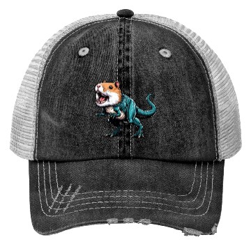 Discover T-Rex Hamster Hybrid: Fantastic Mythical Creature Trucker Hats
