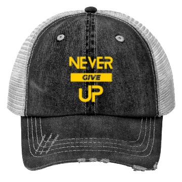 Discover never give up Trucker Hats