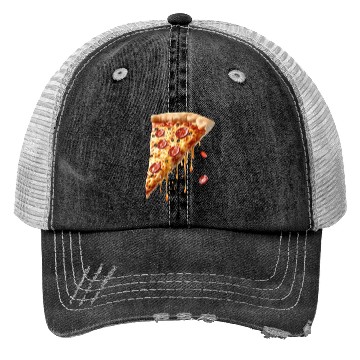Discover Slice Of Melty Pepperoni Pizza Delight Trucker Hats