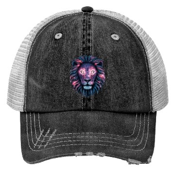 Discover Lion Head with Galaxy Style Trucker Hats