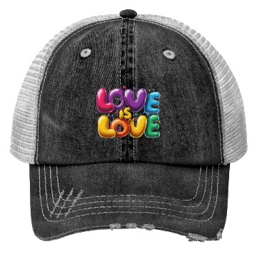 Discover Love is Love Trucker Hats