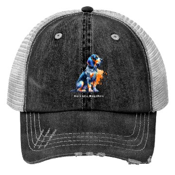 Discover Bluetick Coonhound Dog: Bark Less, Wag More Trucker Hats