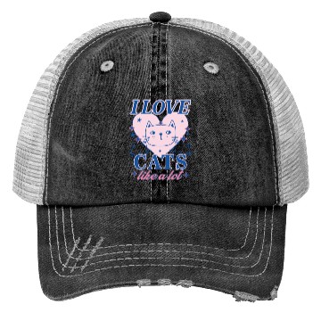Discover I LOVE CAT, CAT LOVERS Trucker Hats