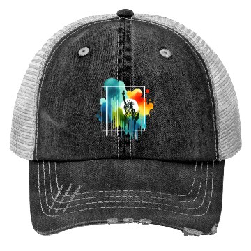 Discover Liberty's Colorful Aura Trucker Hats