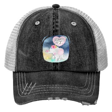 Discover Lovely Elephant And Bird Walking Up Using Balloon Trucker Hats