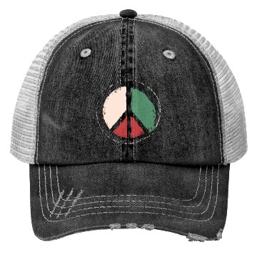 Discover Free Palestine - Peace Symbol Trucker Hats