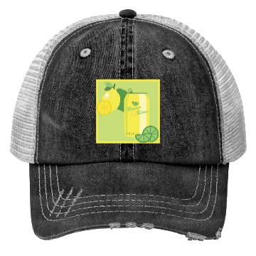 Discover Lemon Lime Soda Trucker Hats