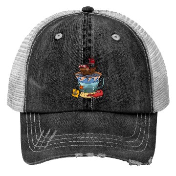 Discover Sea Tea Trucker Hats