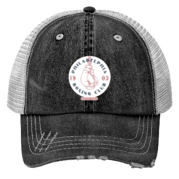 Discover Philadelphia Boxing Club 1903 Sticker Trucker Hats