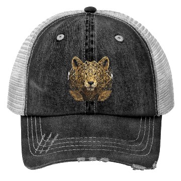 Discover Lion face Trucker Hats
