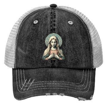 Discover Serene Madonna ic Image Trucker Hats
