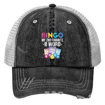 Discover Funny Bingo Player Bingo Gaming Trucker Hats