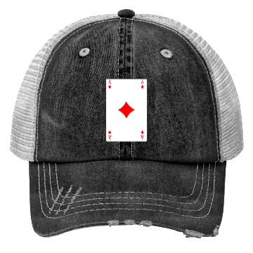 Discover Diamonds Playing card ace Trucker Hats