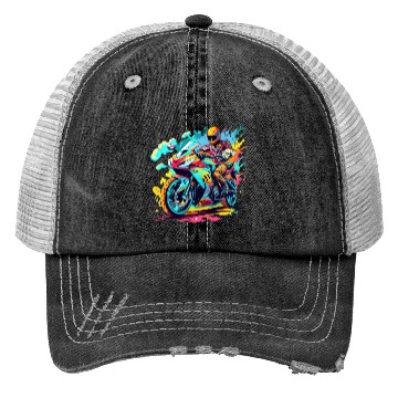 Discover Legend cross motocycle Biker Road Trip Trucker Hats