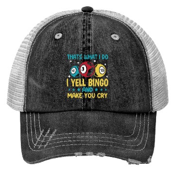 Discover Funny Bingo Player Trucker Hats