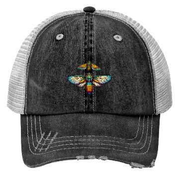 Discover Colorful Cicada Insect Great Eastern Brood Cicada Trucker Hats