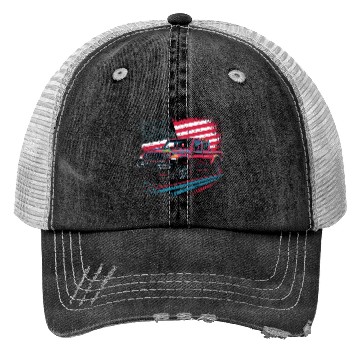 Discover Jeep Gladiator JT US Flag Trucker Hats
