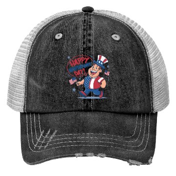 Discover happy independence day Trucker Hats