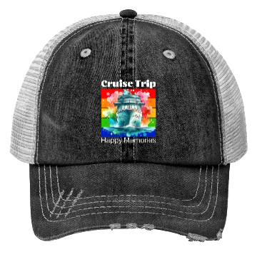 Discover cruise trip happy memories Trucker Hats